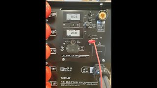 Calibrator Pro 1000 load bank on CV MIG power source [upl. by Alethia695]