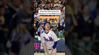 How the Mets beat the Brewers in the Wild Card😂⚾️ [upl. by Khichabia]