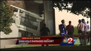 Possible sinkhole leads to building collapse at Summer Bay Resort [upl. by Eilra637]