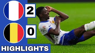 🔵France vs Belgium 20 Extended HIGHLIGHTS  UEFA Nations League [upl. by Imarej]