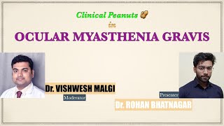 Clinical Peanuts 🥜 Ocular Myastheina Gravis case discussion for Residents and trainees [upl. by Aihtekal]