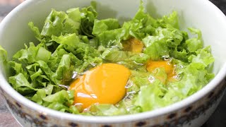 Lettuce omelette [upl. by Ailisab981]