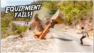 Extremely Dangerous Heavy Equipment Fails  Heavy Equipment Operator Lessons [upl. by Ahseirej]