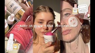 asmr skincare tiktok compilation [upl. by Earazed]