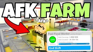 New Method To Work AFK as a Fast Food Worker In Bloxburg 2024 [upl. by Budd]