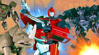 Ironhide VS Ironhide VS Rhinox Transformers Stop Motion Animation Battle [upl. by Germano]