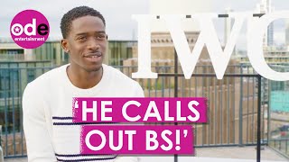 Damson Idris Spills All on Working Closely With Lewis Hamilton For new F1 Movie [upl. by Eahsram142]