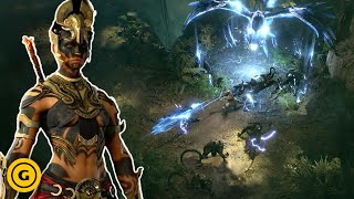 Diablo 4 Vessel of Hatred  24 Minutes Of Spiritborn Gameplay [upl. by Gerda]