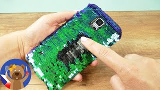 DIY obal na mobil v podobě mořské panny 💕📱 Obal měnící barvy  Summer Trend Idea [upl. by Niran435]