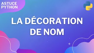 La décoration de nom [upl. by Teri]