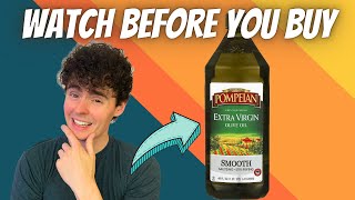 Pompeian Smooth Extra Virgin Olive Oil First Cold Pressed Mild and Delicate Flavor Review [upl. by Cynde]