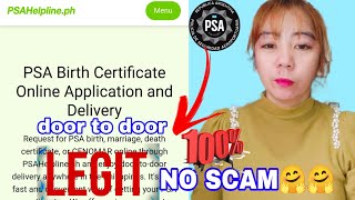 PSA BIRTH CERTIFICATE ONLINE DELIVER DOOR TO DOOR 100 LEGIT NO SCAM [upl. by Eladnek]