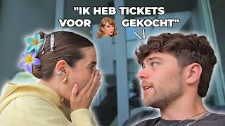 Taylor Swift tickets als verrassing [upl. by Annawd]