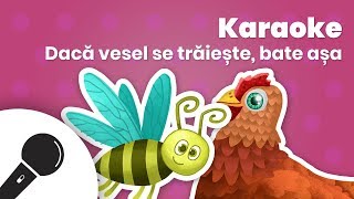 DACĂ VESEL SE TRĂIEȘTE BATE AȘA Negativ Karaoke  Versuri 🎤 Planeta Veselă [upl. by Elauqsap]