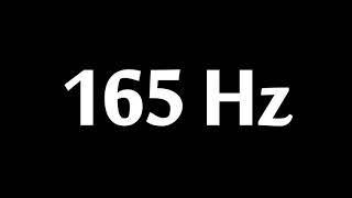 165 Hz Test Tone 1 Hour [upl. by Haliak28]