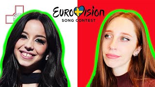 LETS REACT TO MALTAS SONG FOR EUROVISION 2024  SARAH BONNICI quotLOOPquot [upl. by Richmound]