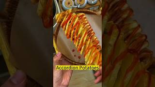 accordion potatoes recipe how to make accordion potatoes at home snackresipes potatorecipes [upl. by Sineray919]