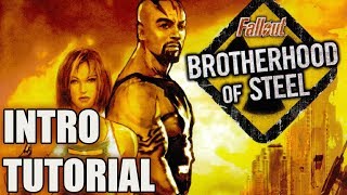 Fallout Brotherhood of Steel  Intro  Tutorial  PS2 Gameplay  Playthrough  PlayStation 2 XBOX [upl. by Nakah]