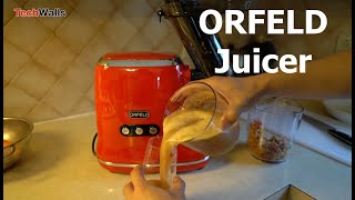 ORFELD SlowMasticating Juicer Unboxing amp Testing [upl. by Renner558]