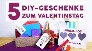 5 DIYGeschenke zum Valentinstag [upl. by Enelrad]