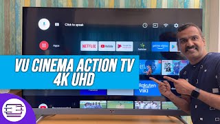 Vu Cinema TV 4K UHD 65 Action Series with 100W JBL Speakers A Premium 4K TV [upl. by Haig]