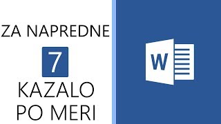 Word za napredne 7  Kazalo vsebine po meri [upl. by Zsuedat782]