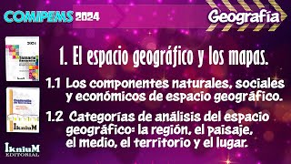 Geografía  Tema 1 al 12  IkniuM COMIPEMS 2024 [upl. by Ahcsas698]