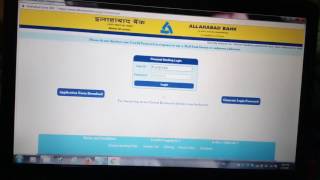 Online Banking Registration in Allahabad Bank [upl. by Lindemann]