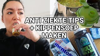 Anti Griep amp Verkoudheid Tips  Mijn routine  Heerlijke High Protein Kippensoep [upl. by Agnesse413]