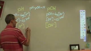 calculating pH pOH H OH equations and samples [upl. by Melliw251]