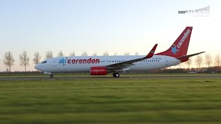 Corendon landt op Schiphol met nieuwe livery [upl. by Mayman]