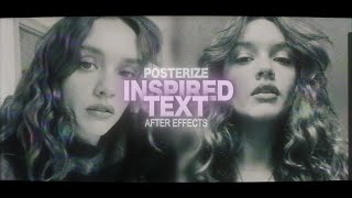 posterize text  after effects [upl. by Ilagam887]