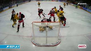 12012024  Highlights  EV Landshut vs Krefeld Pinguine [upl. by Ardnuassak]