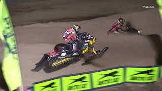 Snocross Round 10 Pro Lite Highlights  Sioux Falls SD [upl. by Marilla]