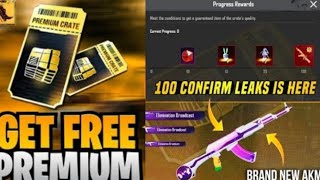 Premium Crate Last 3 Days Get 120 Premium Crate amp Gets Free Upgrade AKM Level4 Kill message [upl. by Nivlek]