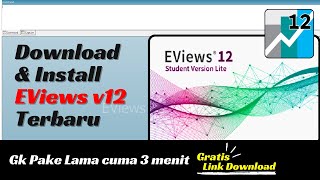 Cara Download Eviews Terbaru Versi 12 Gratis Di Laptop [upl. by Aicilihp413]