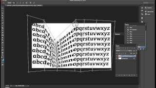 Photoshop CC  Perspective warp and smart object text tutorial HOW TO [upl. by Stclair]