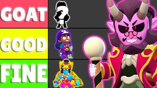 Ranking EVERY Mythic Skin in Brawl Stars [upl. by Yeldnarb299]