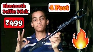 Best Bluetooth Selfie Stick Under ₹500  Unboxing amp Review  ATS [upl. by Eema748]