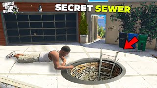 Franklin Opened Secret Sewer Door Near His House in GTA 5 [upl. by Autum87]