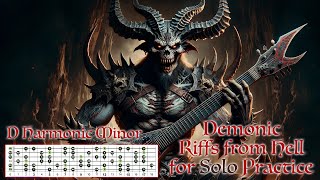 Metal Guitar Backing Track in D Harmonic Minor  160 bpm  D Standard Tuning [upl. by Euqirne628]