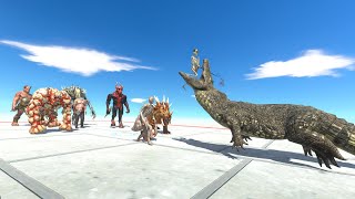 RUN JUMP and INVADE KING PURUSSAURUS CASTLE  Animal Revolt Battle Simulator [upl. by Oriane]