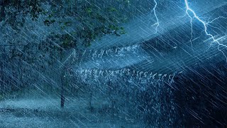 Deep Sleep in 3 Minutes with Torrential Rainstorm amp Mighty Thunder  Rain Thunderstorm White Noise [upl. by Anaujik459]