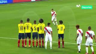 Perú 1  1 Colombia Revive el gol de Paolo que nos puso en el repechaje [upl. by Dusen]