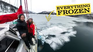 Winter Living On Our Sailboat in Alaska Blocked by ICE [upl. by Cissej85]