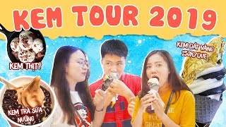 HÔM NAY ĂN GÌ  HÀ NỘI KEM TOUR 2019  KEM TỪ THỊT KEM VÀNG SIÊU ĐẮT 250K [upl. by Euf]