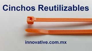 Cincho Reutilizable para Arneses de Cables Produccion y Mantenimiento Uso Estandar Uso Pesado [upl. by Nealson]