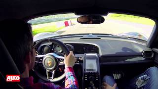 Onboard Porsche 918 Spyder auf Teststrecke in Leipzig [upl. by Novar]