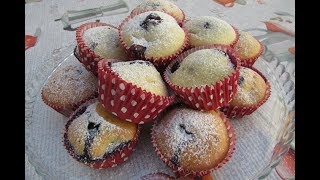 MUFFIN AI MIRTILLI  RICETTA SUPER FACILE E VELOCE [upl. by Leummas]