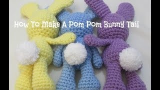 How To Make Pom Pom Bunny Tail [upl. by Koby258]